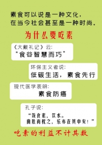 你知道为什么要吃素吗？