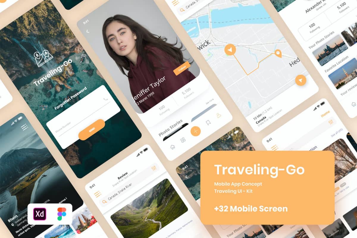 Traveling-Go 旅行 UI Kit