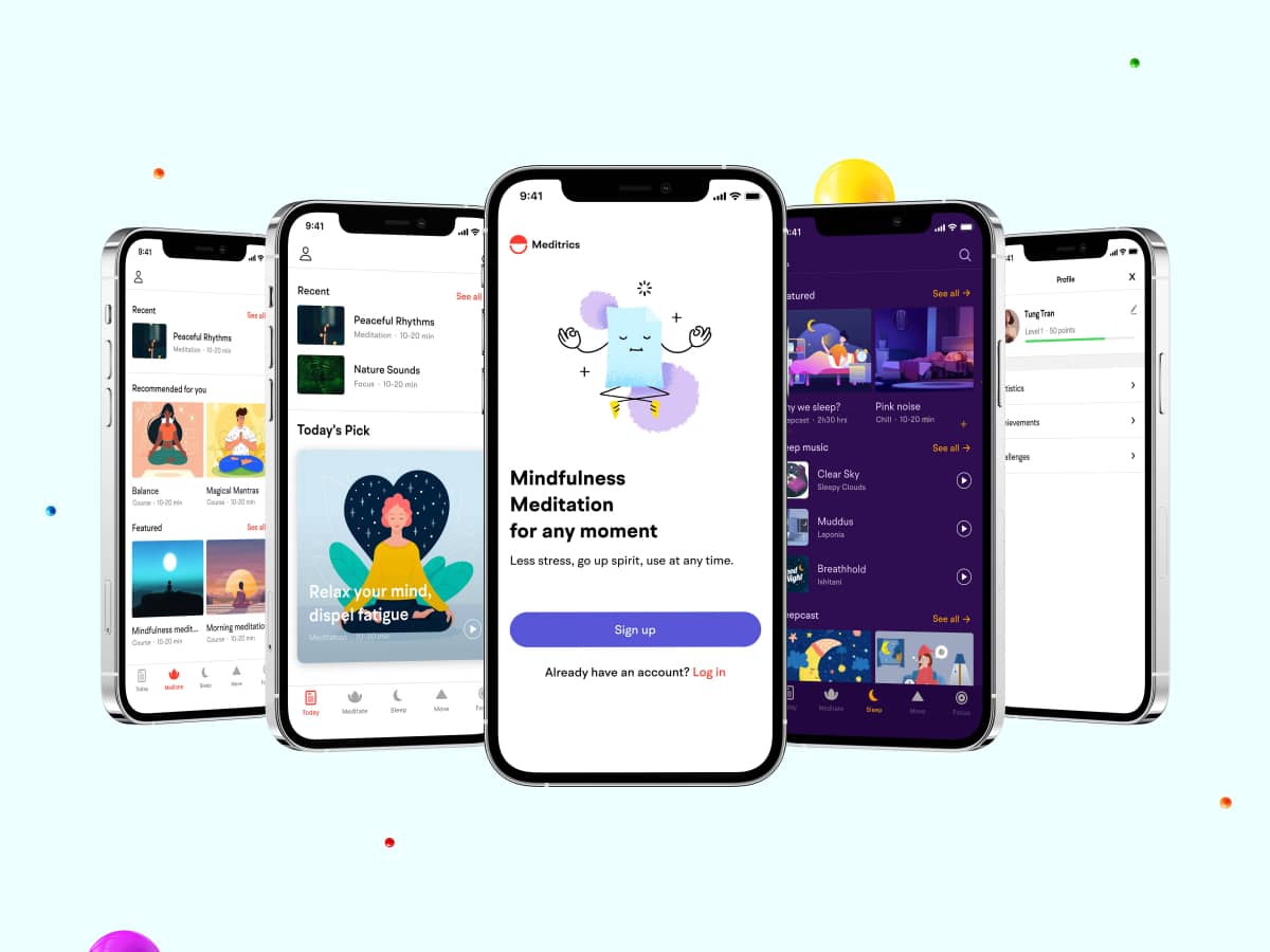 冥想 App – UI/UX Design
