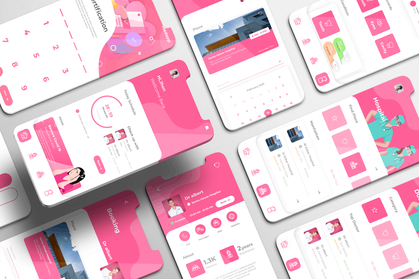 Medapp UI Kit – 健康卫生 Apps